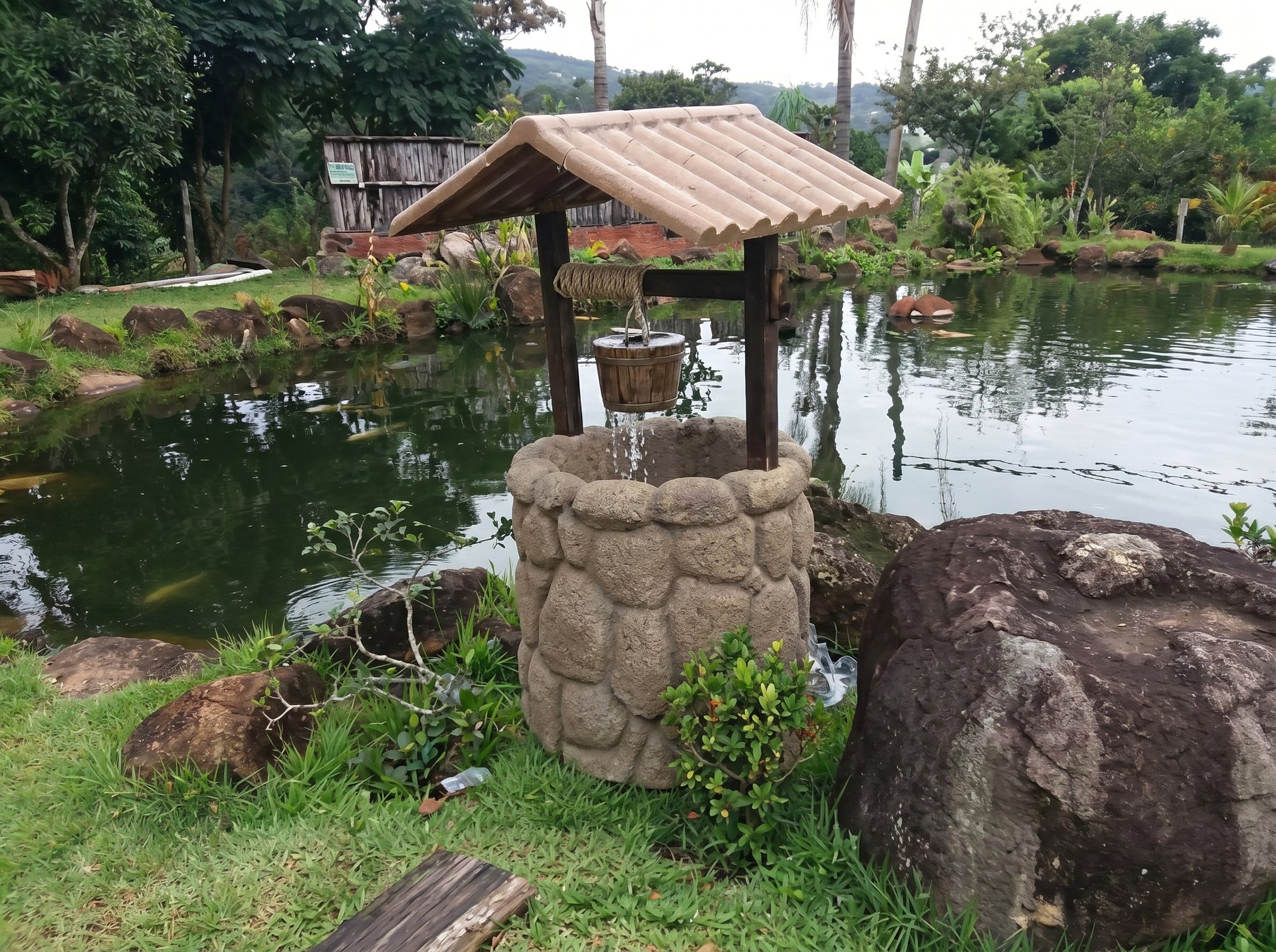 Fonte Poço com Telha — detalhe