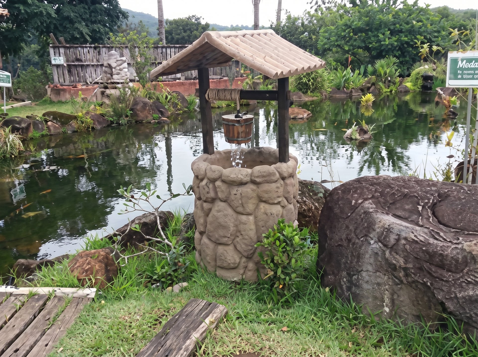 Fonte Poço com Telha — detalhe