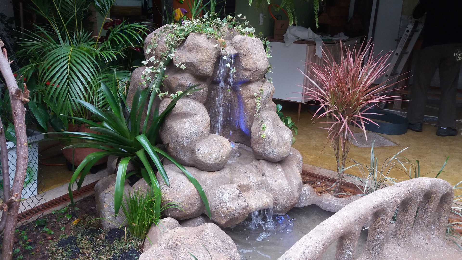 Lago Rio com Cascata — detalhe