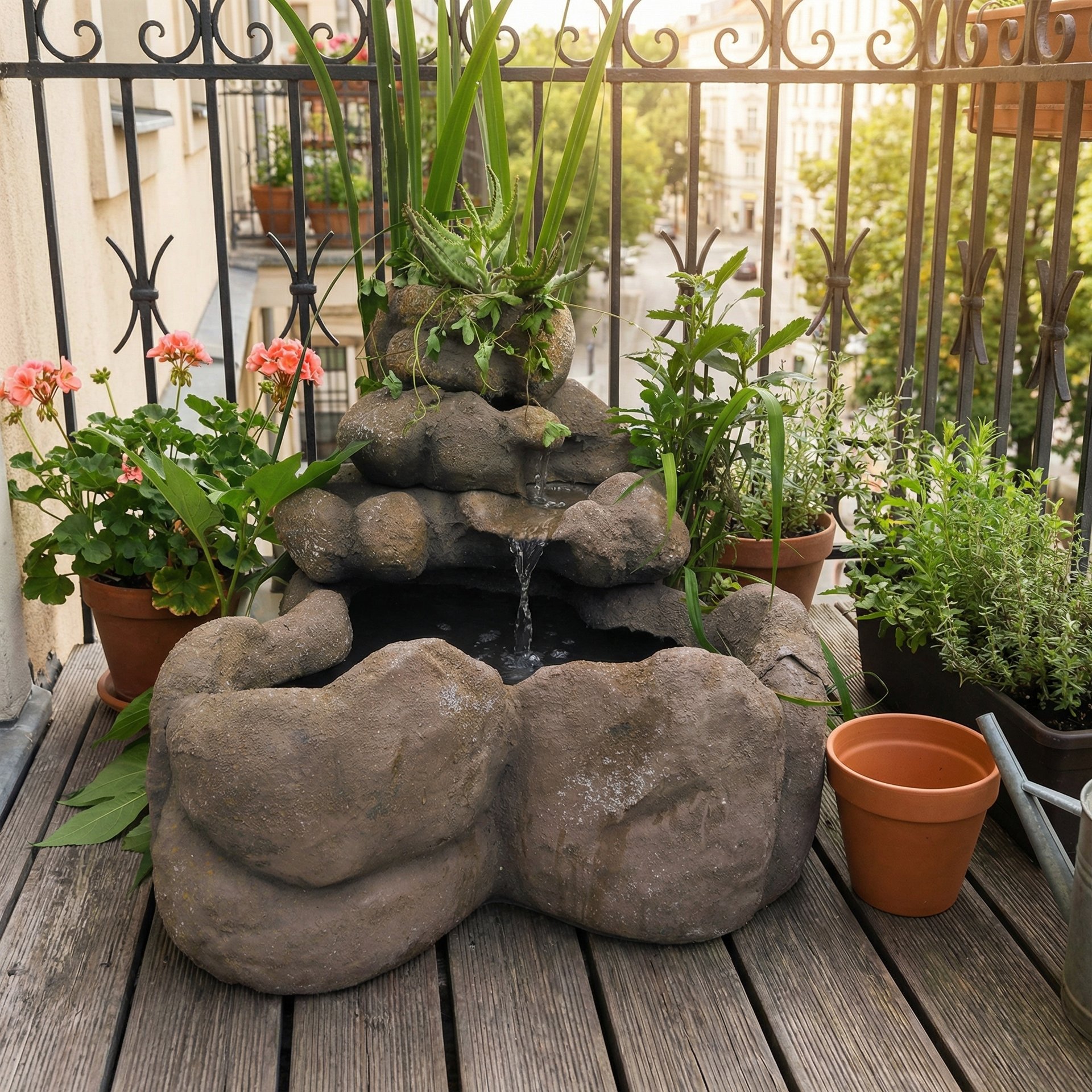 Mini Lago com Cascata 60x60 — foto principal